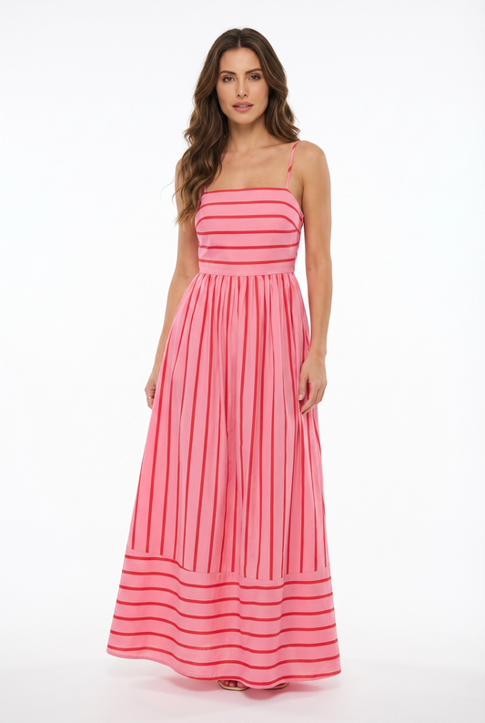 Lola Striped Maxi Dress